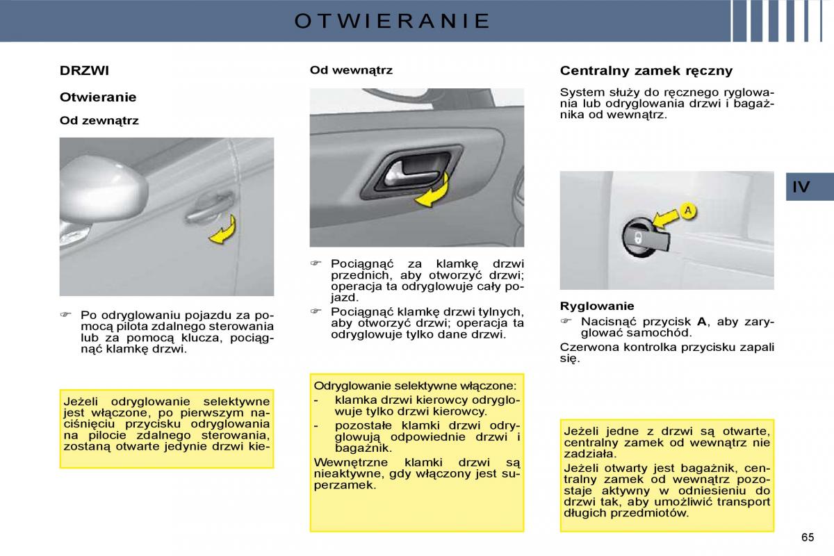 Citroen C4 I 1 instrukcja obslugi / page 55