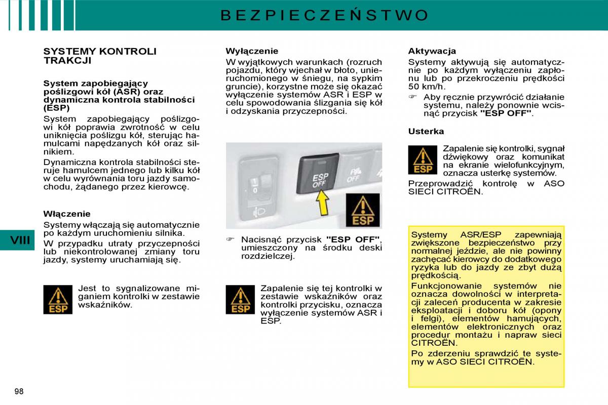 Citroen C4 I 1 instrukcja obslugi / page 101