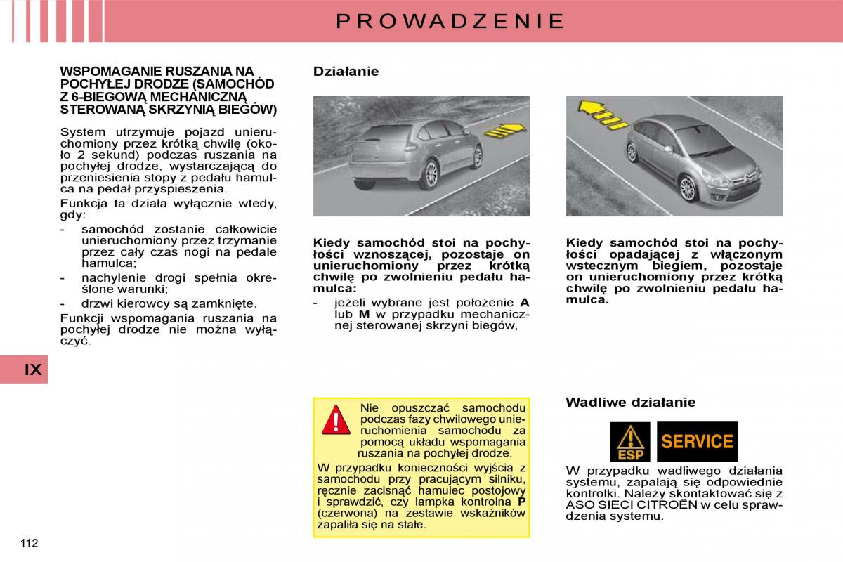 Citroen C4 I 1 instrukcja obslugi / page 117