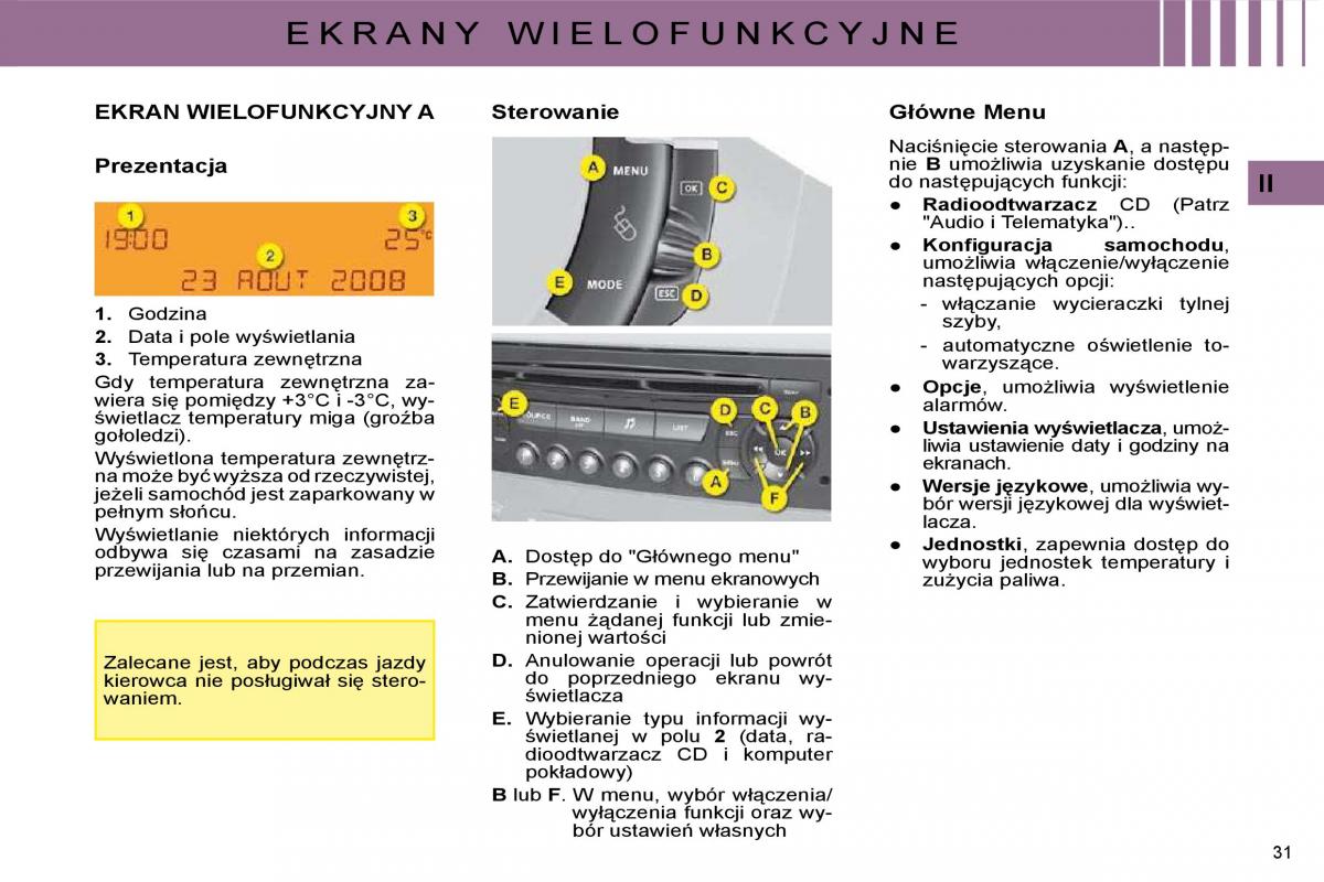 Citroen C4 I 1 instrukcja obslugi / page 16