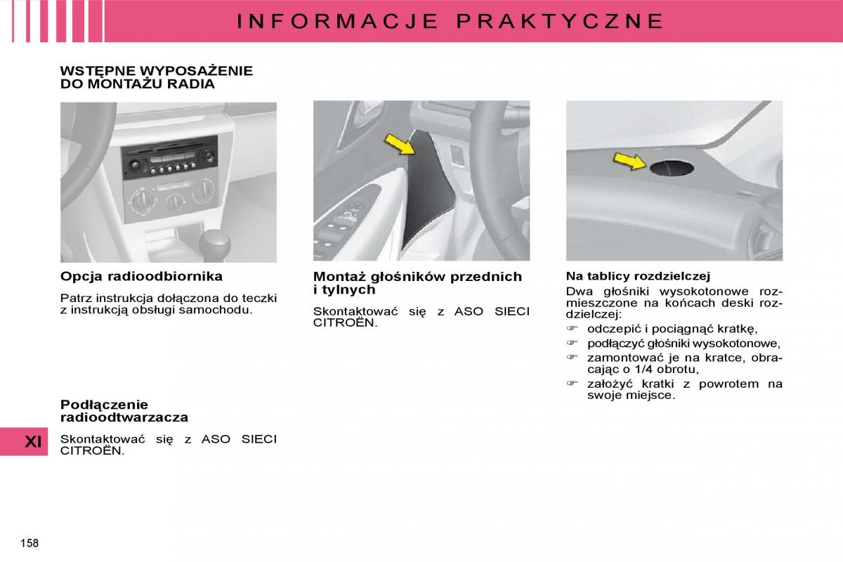 manual  Citroen C4 I 1 instrukcja / page 165