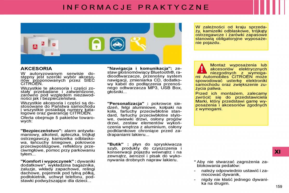 manual  Citroen C4 I 1 instrukcja / page 166