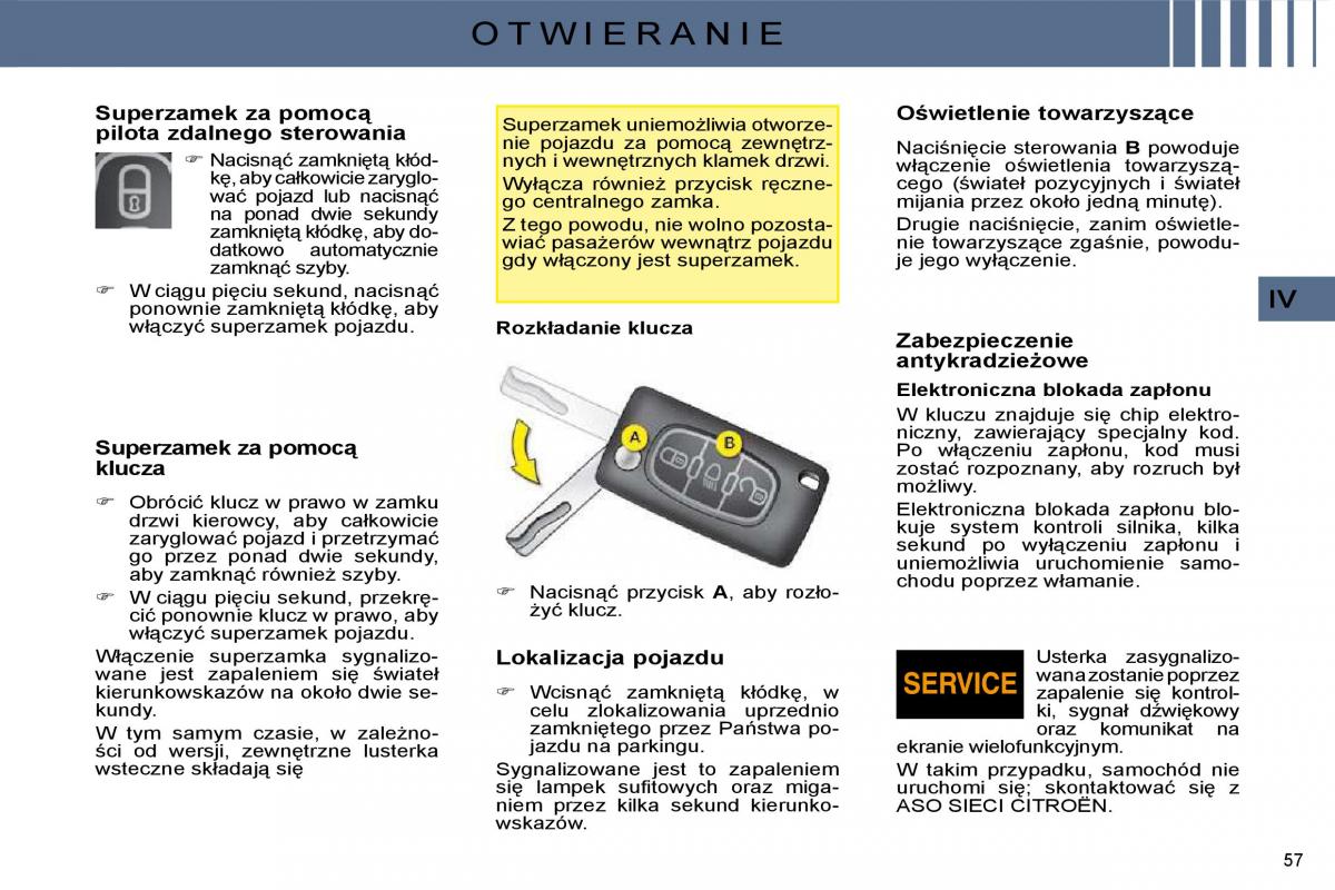 Citroen C4 I 1 instrukcja obslugi / page 44