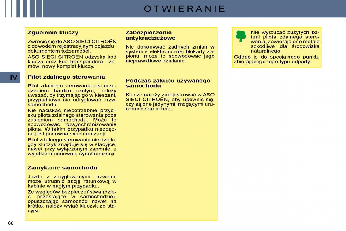 manual  Citroen C4 I 1 instrukcja / page 47