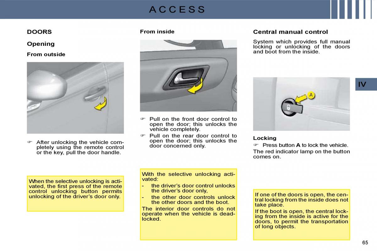 manual  Citroen C4 I 1 owners manual / page 55