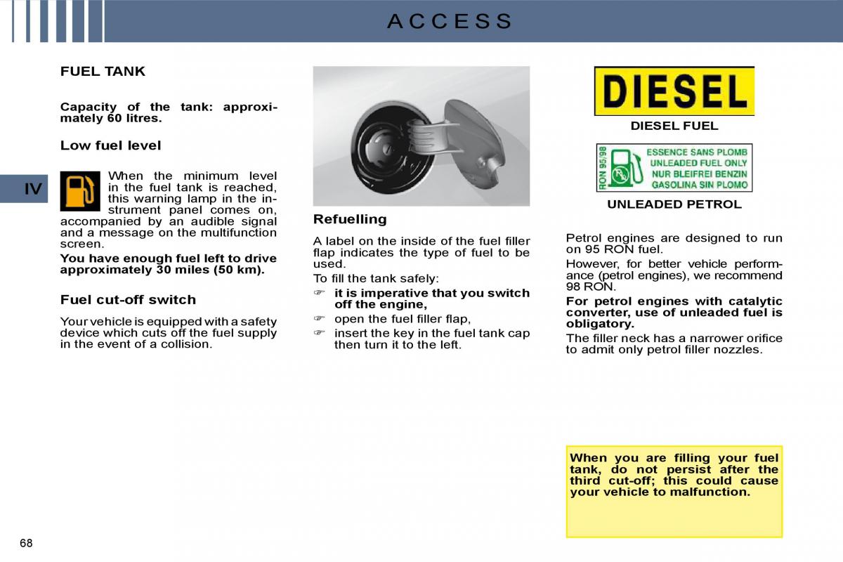 manual  Citroen C4 I 1 owners manual / page 58