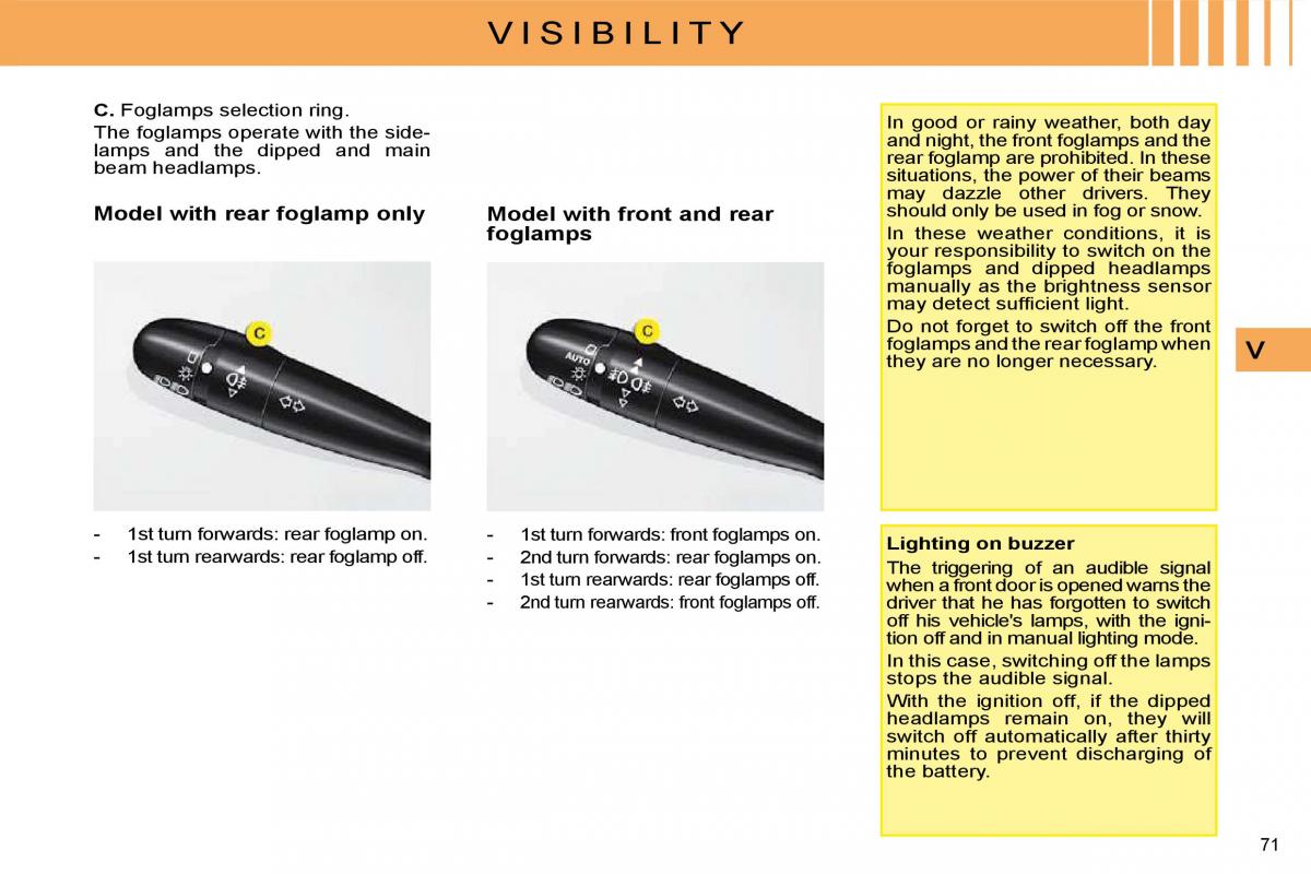 manual  Citroen C4 I 1 owners manual / page 61