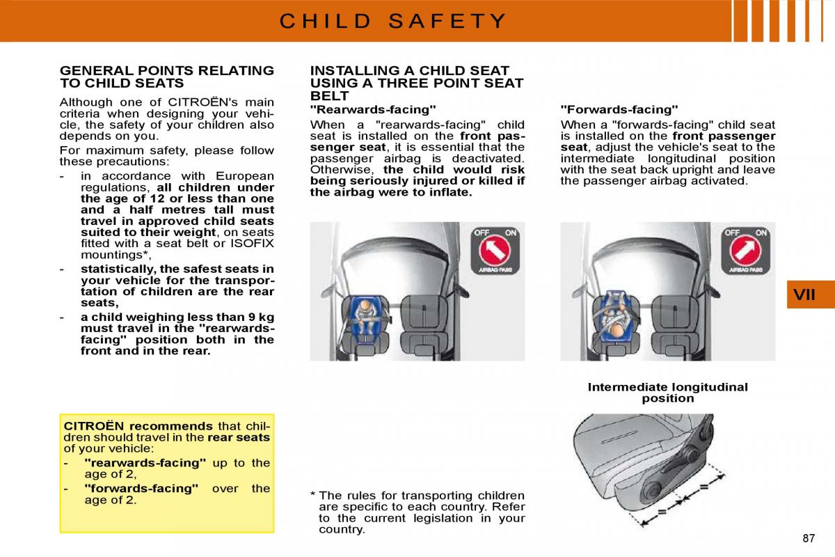 manual  Citroen C4 I 1 owners manual / page 89