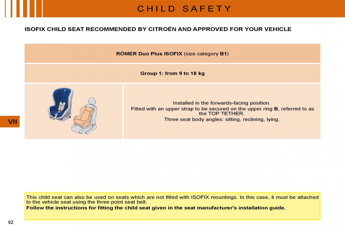 manual  Citroen C4 I 1 owners manual / page 95