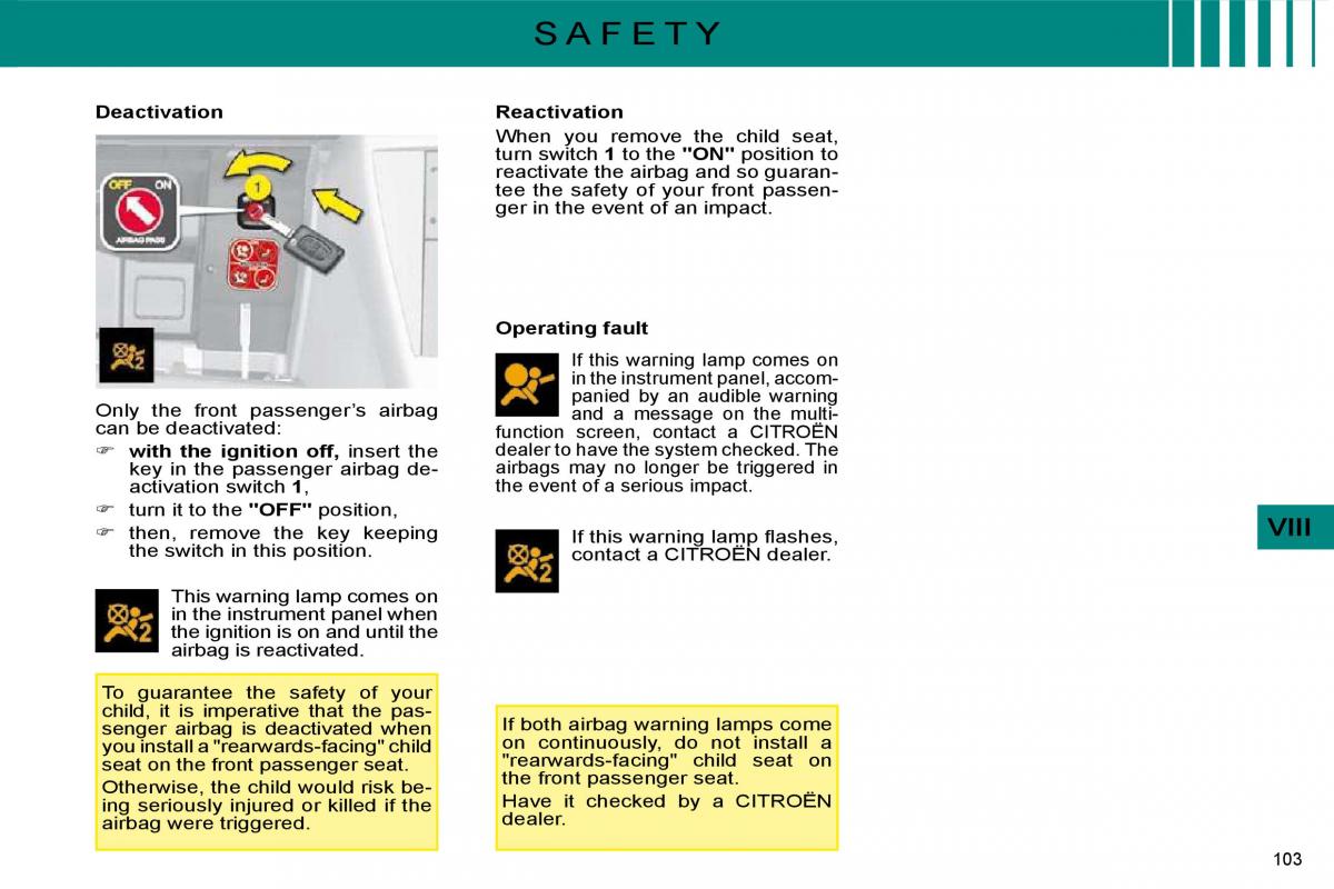 manual  Citroen C4 I 1 owners manual / page 106