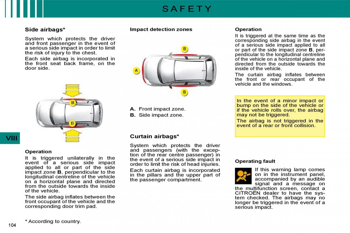 manual  Citroen C4 I 1 owners manual / page 108