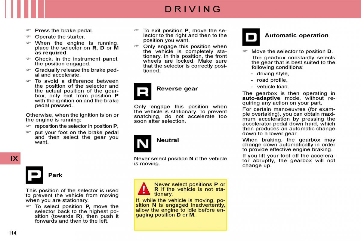 manual  Citroen C4 I 1 owners manual / page 119