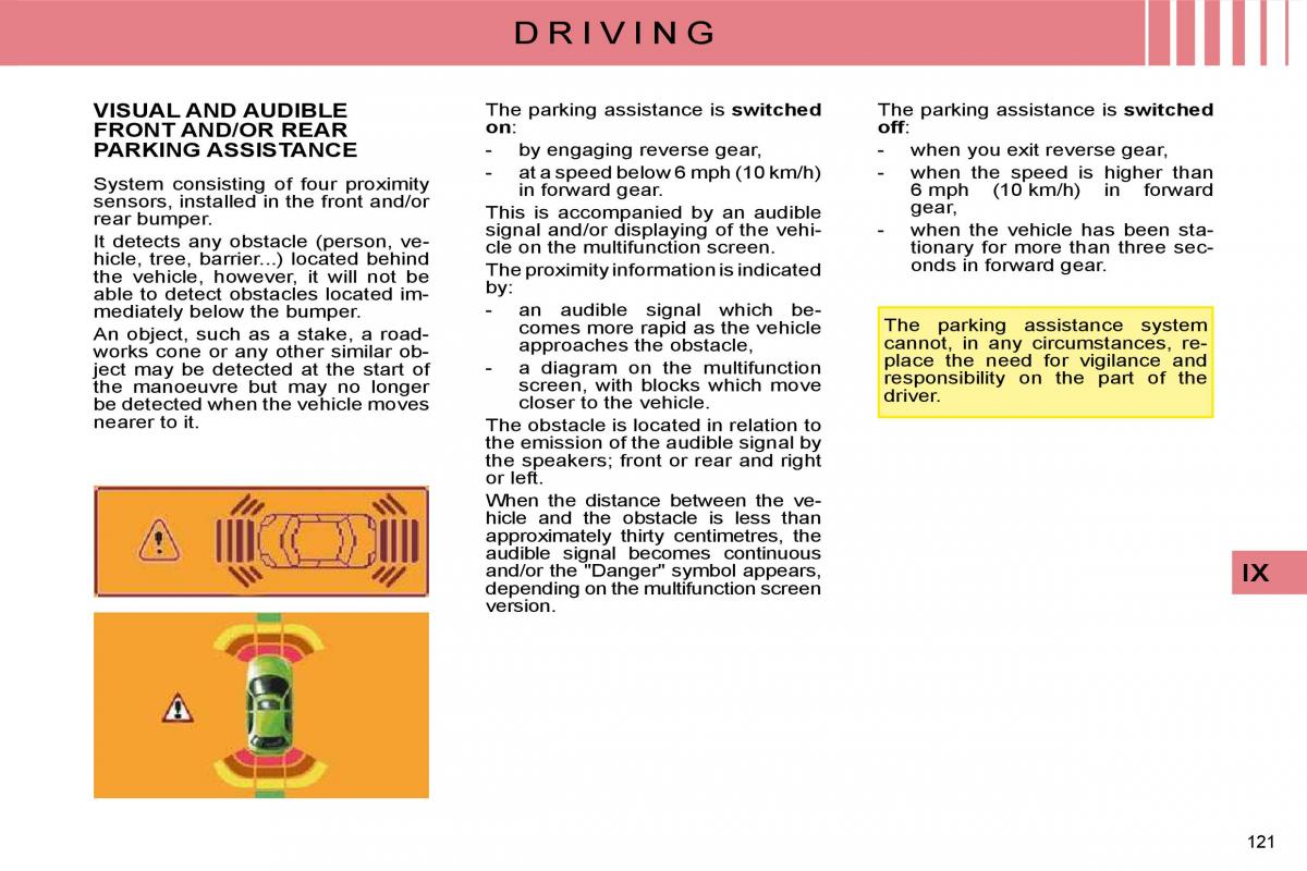 manual  Citroen C4 I 1 owners manual / page 126