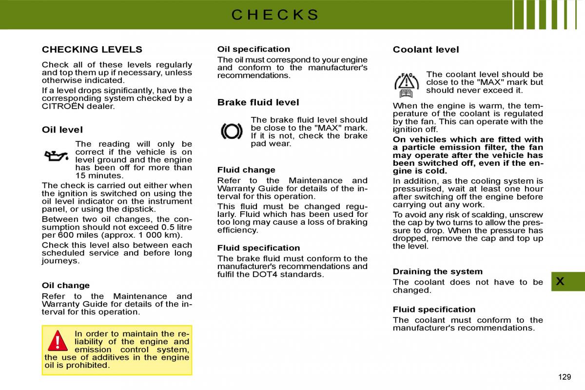 manual  Citroen C4 I 1 owners manual / page 133