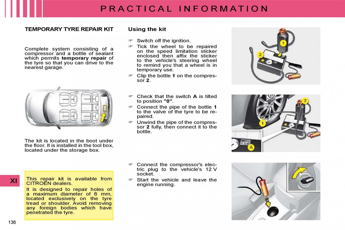 manual  Citroen C4 I 1 owners manual / page 141