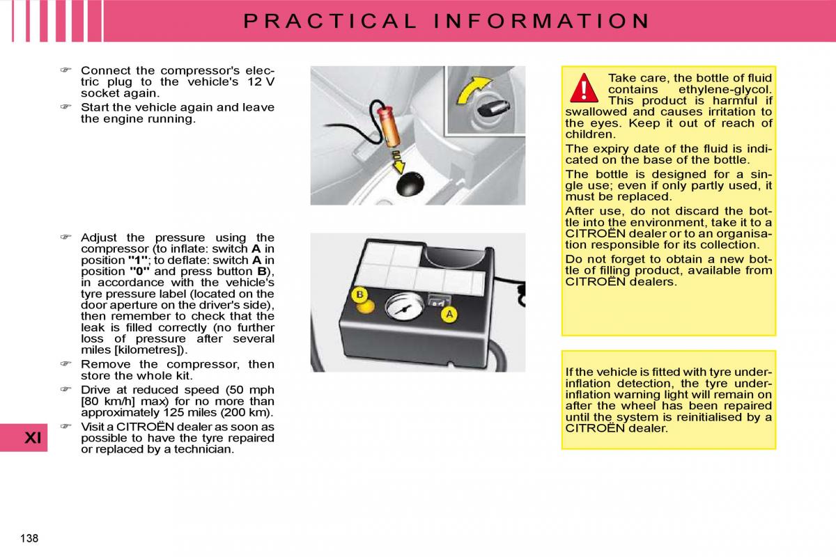 manual  Citroen C4 I 1 owners manual / page 143