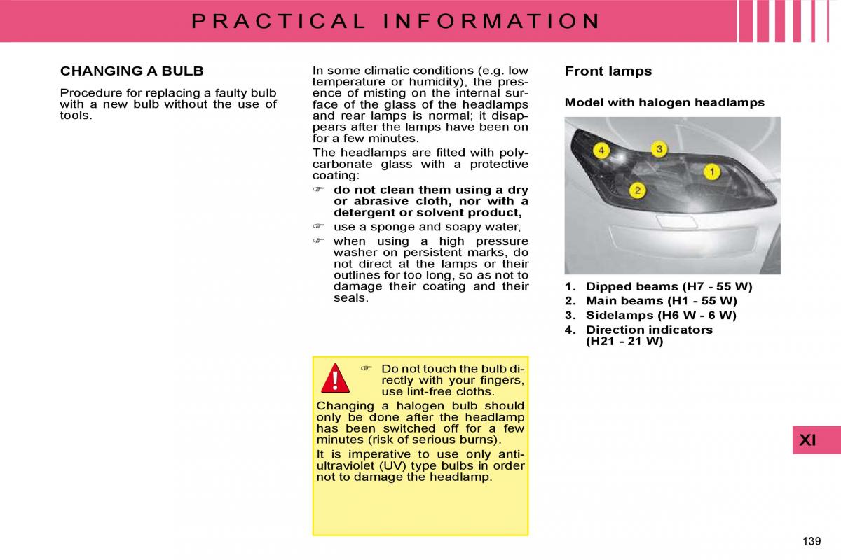 manual  Citroen C4 I 1 owners manual / page 144