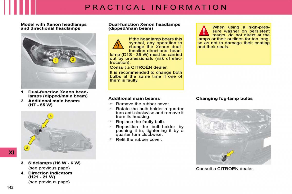 manual  Citroen C4 I 1 owners manual / page 147