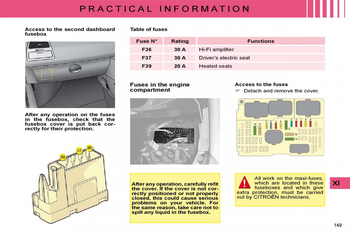 manual  Citroen C4 I 1 owners manual / page 154