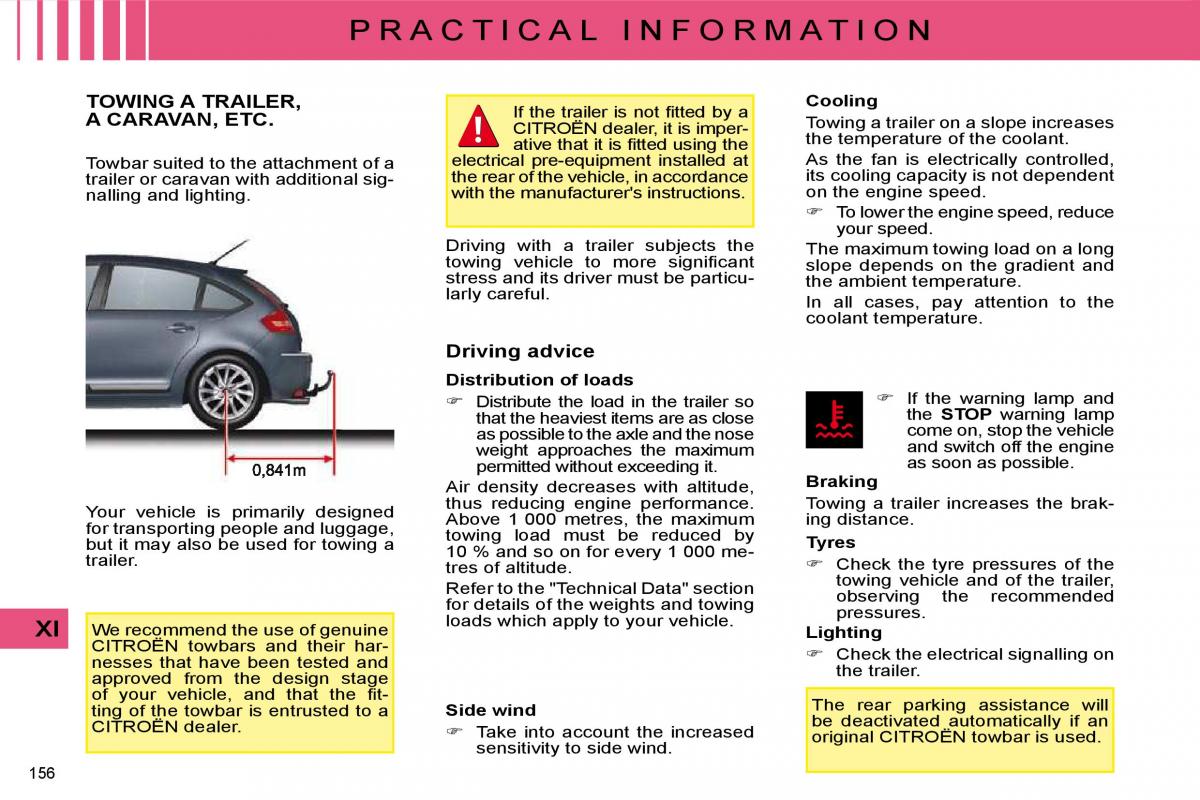 manual  Citroen C4 I 1 owners manual / page 163