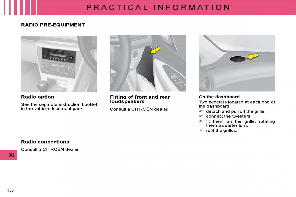 manual  Citroen C4 I 1 owners manual / page 165