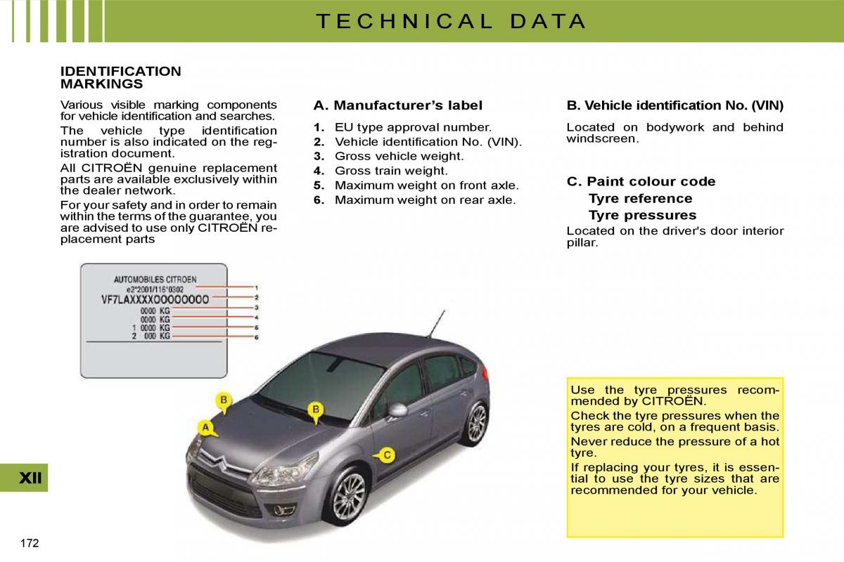 manual  Citroen C4 I 1 owners manual / page 179