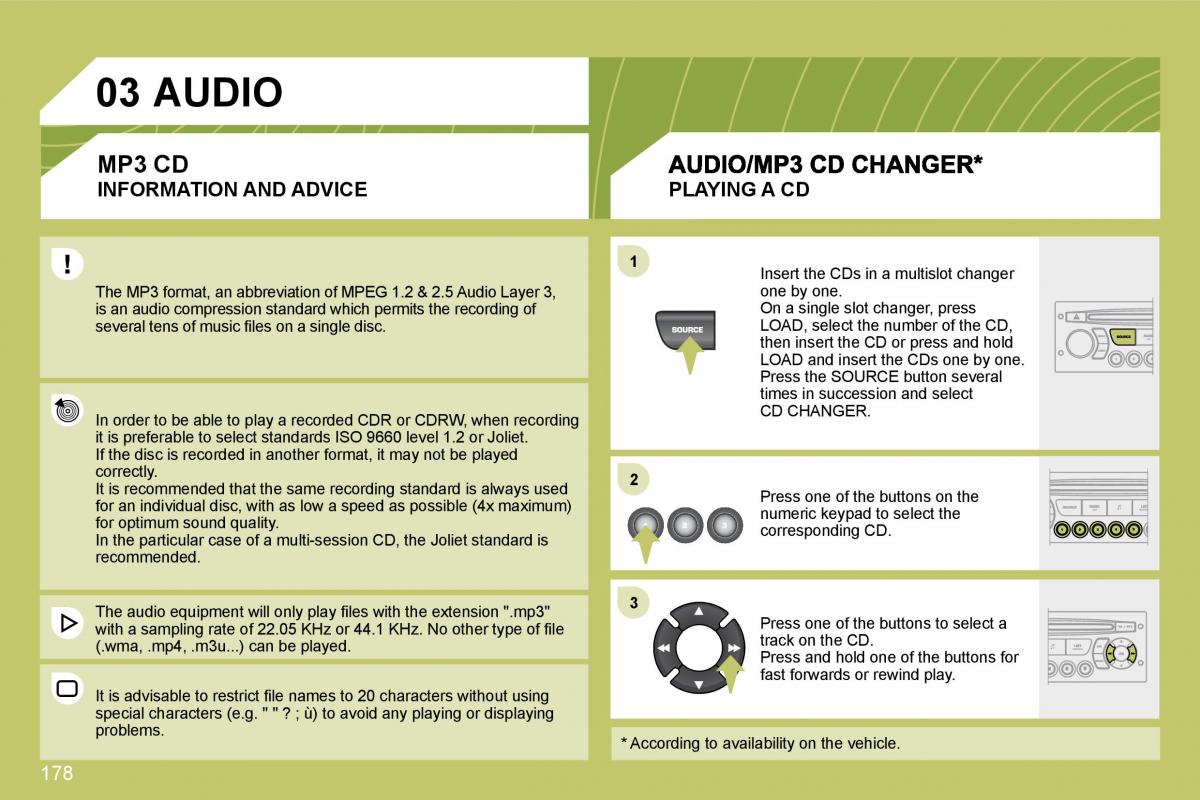 manual  Citroen C4 I 1 owners manual / page 185