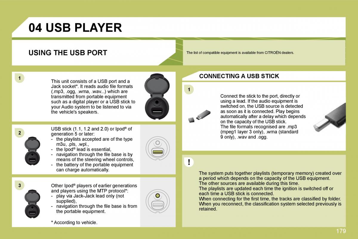 manual  Citroen C4 I 1 owners manual / page 186