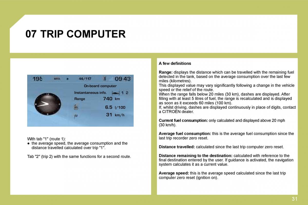 manual  Citroen C4 I 1 owners manual / page 227