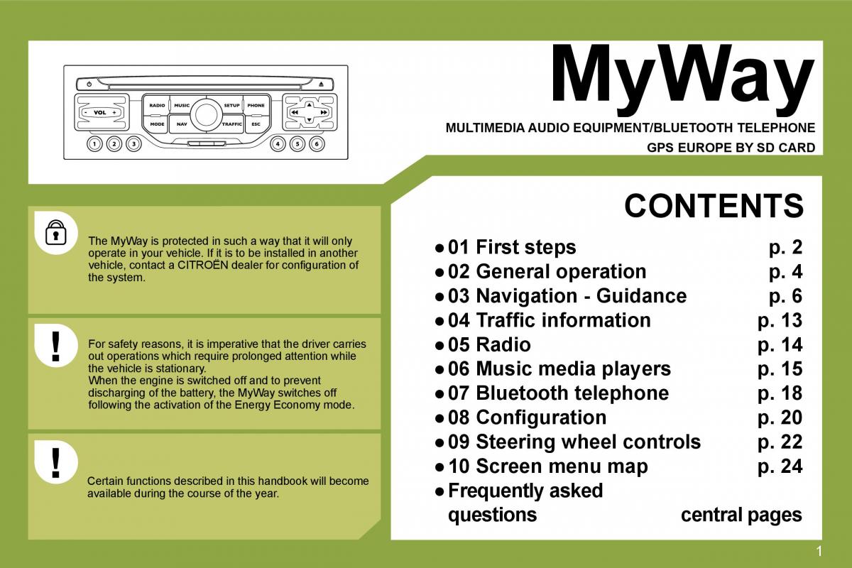 manual  Citroen C4 I 1 owners manual / page 240