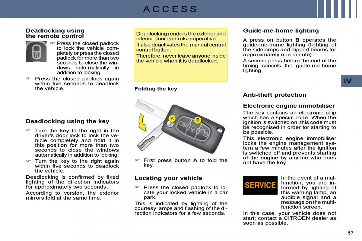 manual  Citroen C4 I 1 owners manual / page 44