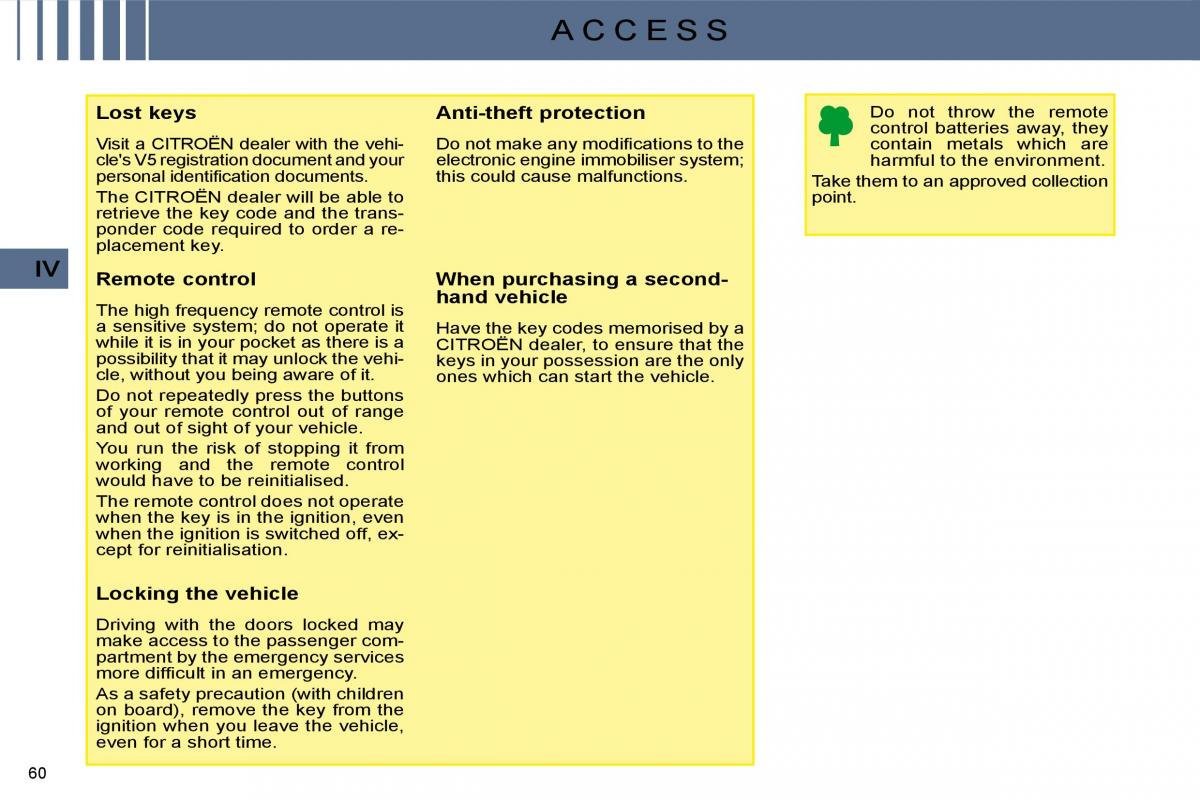 manual  Citroen C4 I 1 owners manual / page 47