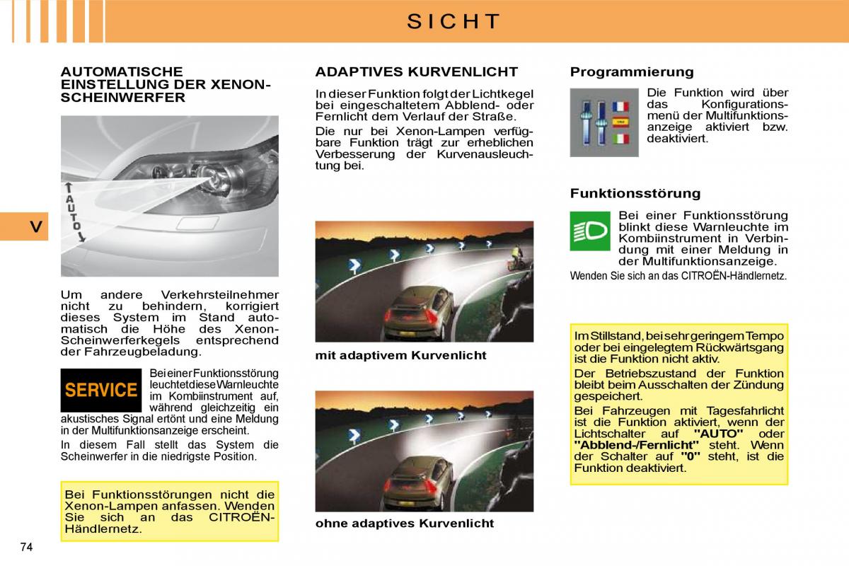 Citroen C4 I 1 owners manual Handbuch / page 66