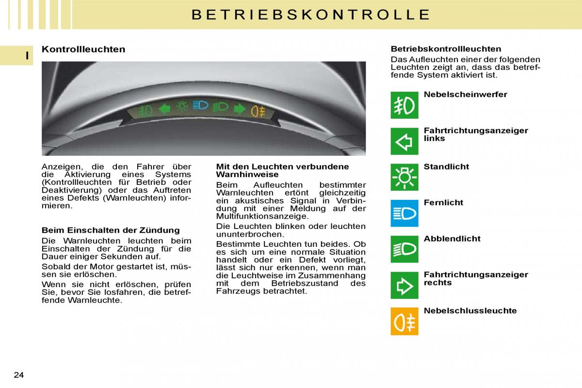 Citroen C4 I 1 owners manual Handbuch / page 7