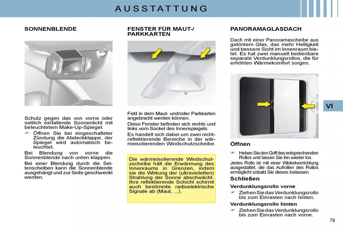 Citroen C4 I 1 owners manual Handbuch / page 72