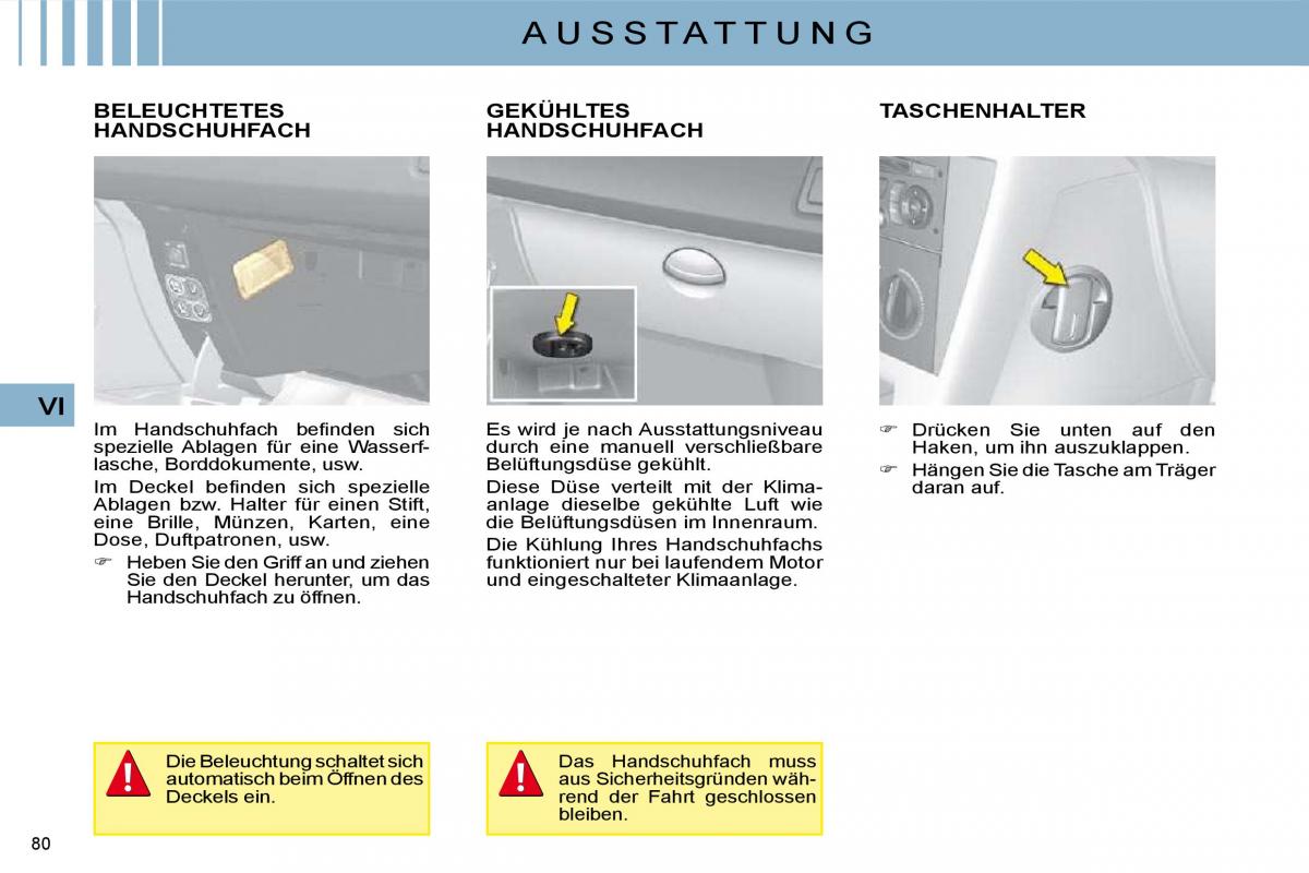 Citroen C4 I 1 owners manual Handbuch / page 73