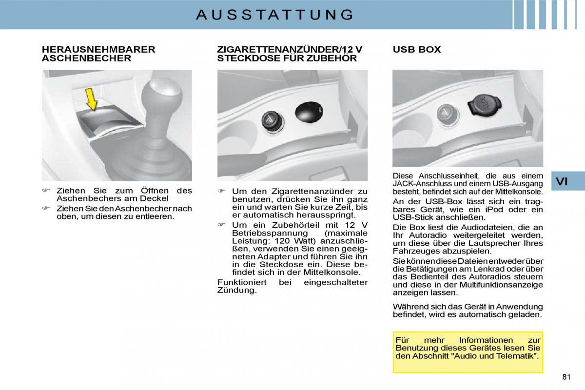 Citroen C4 I 1 owners manual Handbuch / page 74