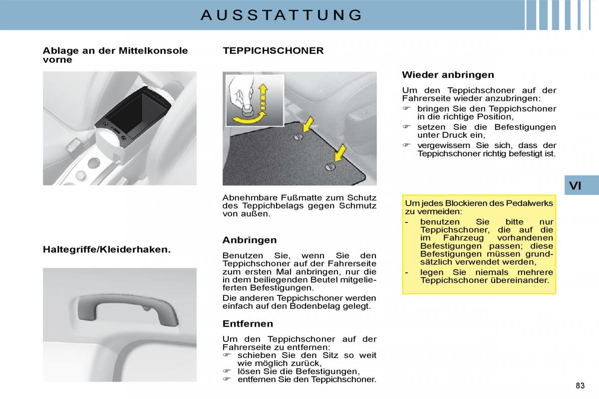 Citroen C4 I 1 owners manual Handbuch / page 76