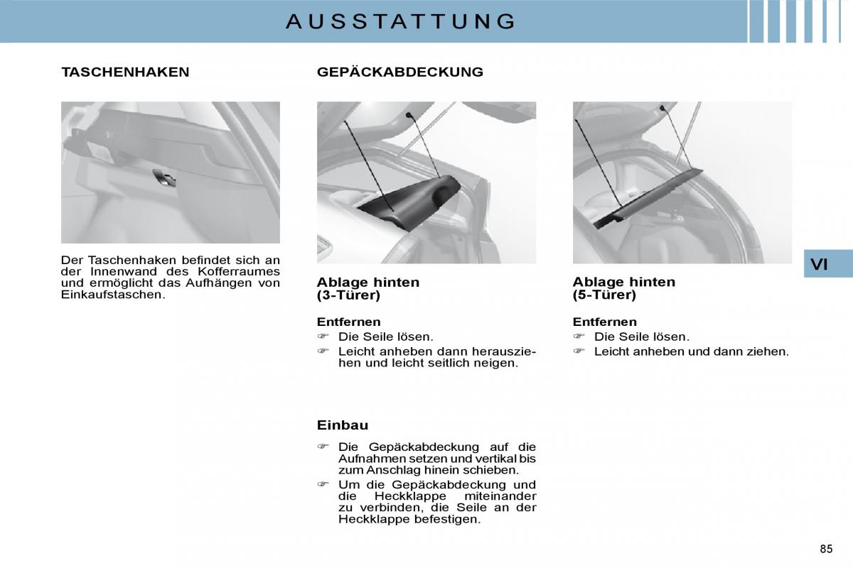 Citroen C4 I 1 owners manual Handbuch / page 86