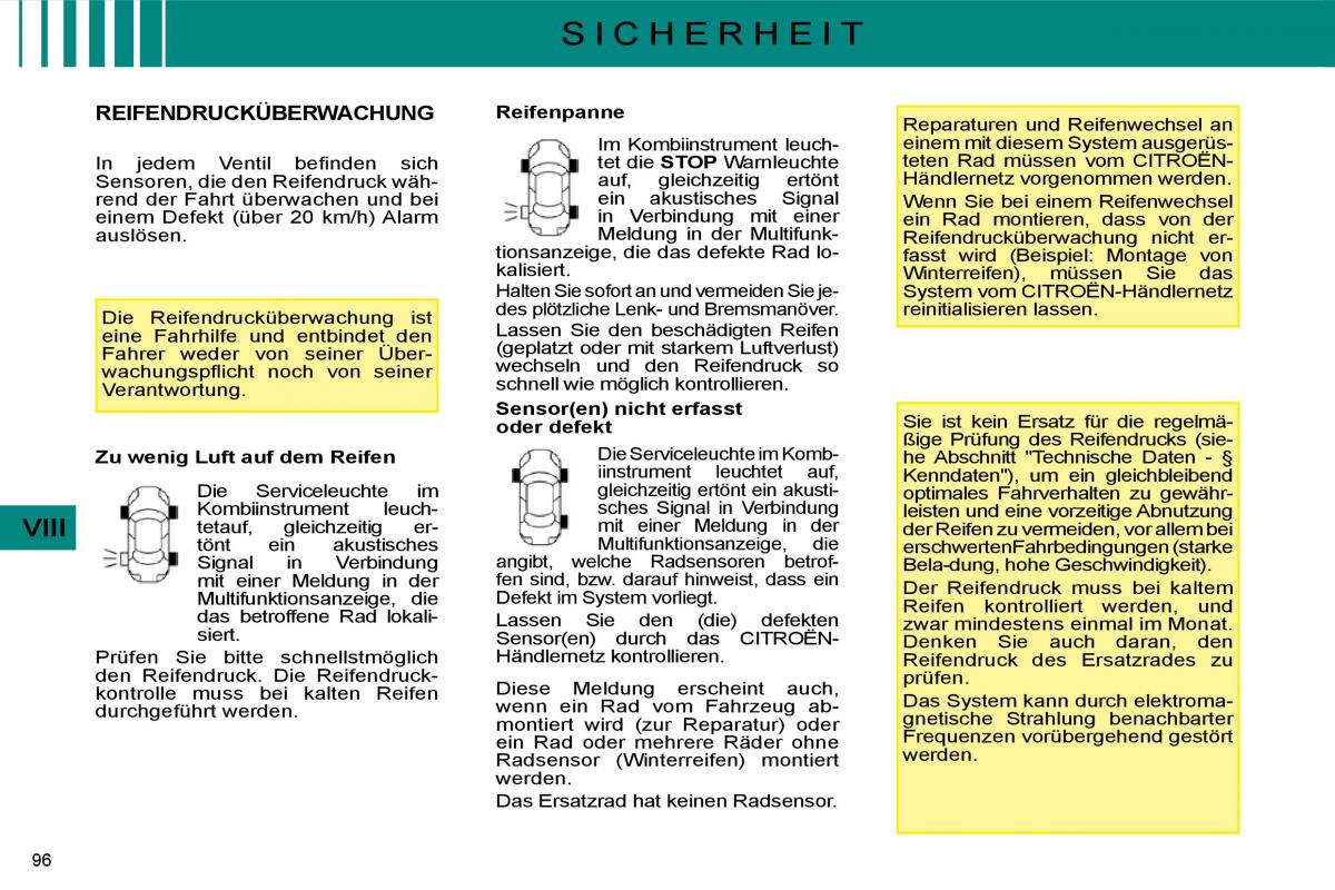 Citroen C4 I 1 owners manual Handbuch / page 99