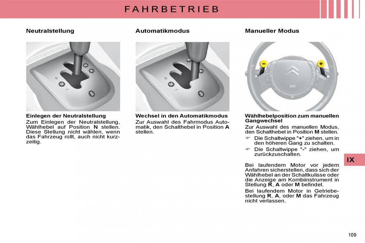 Citroen C4 I 1 owners manual Handbuch / page 114