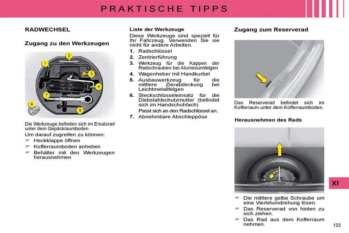 Citroen C4 I 1 owners manual Handbuch / page 137