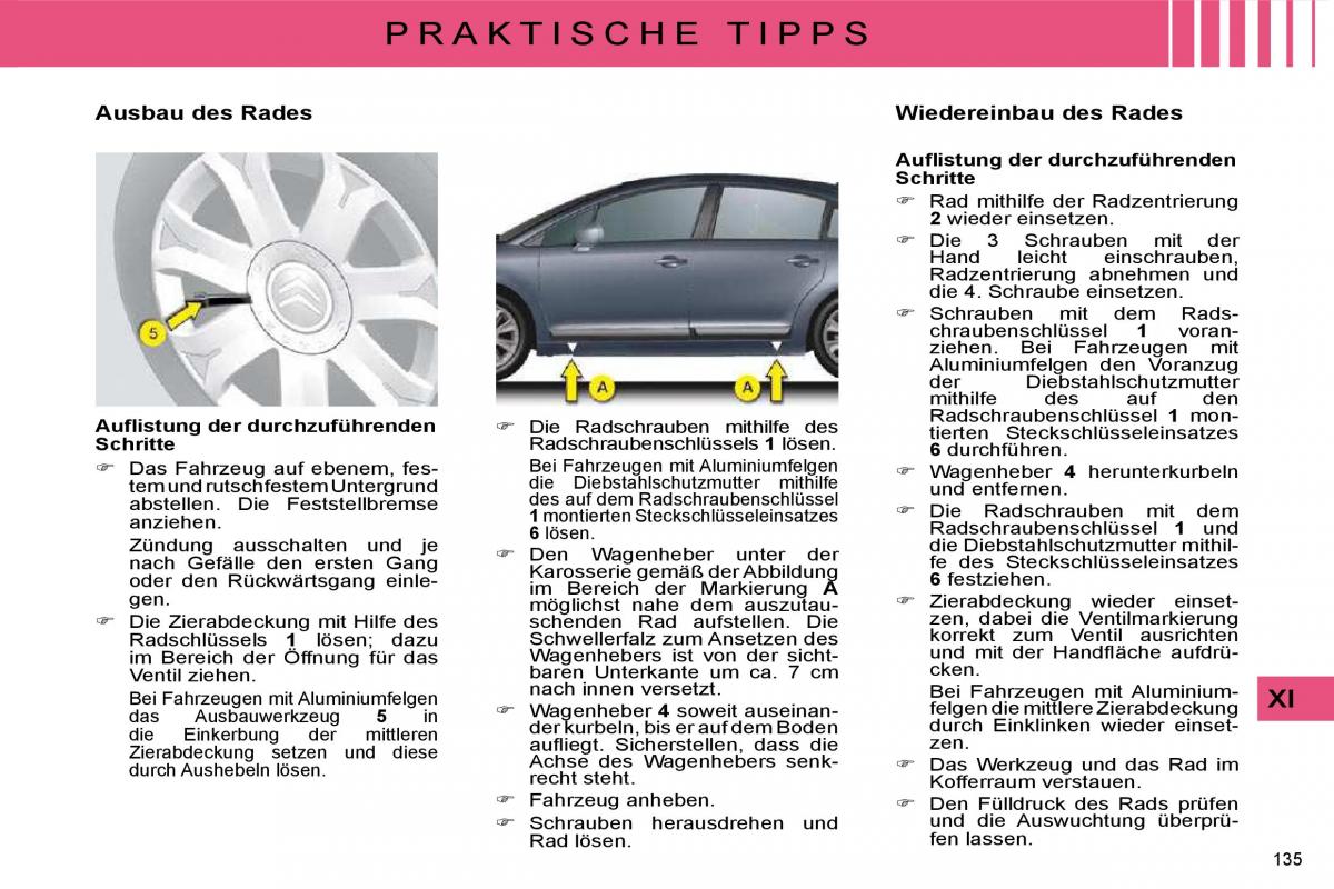 Citroen C4 I 1 owners manual Handbuch / page 140