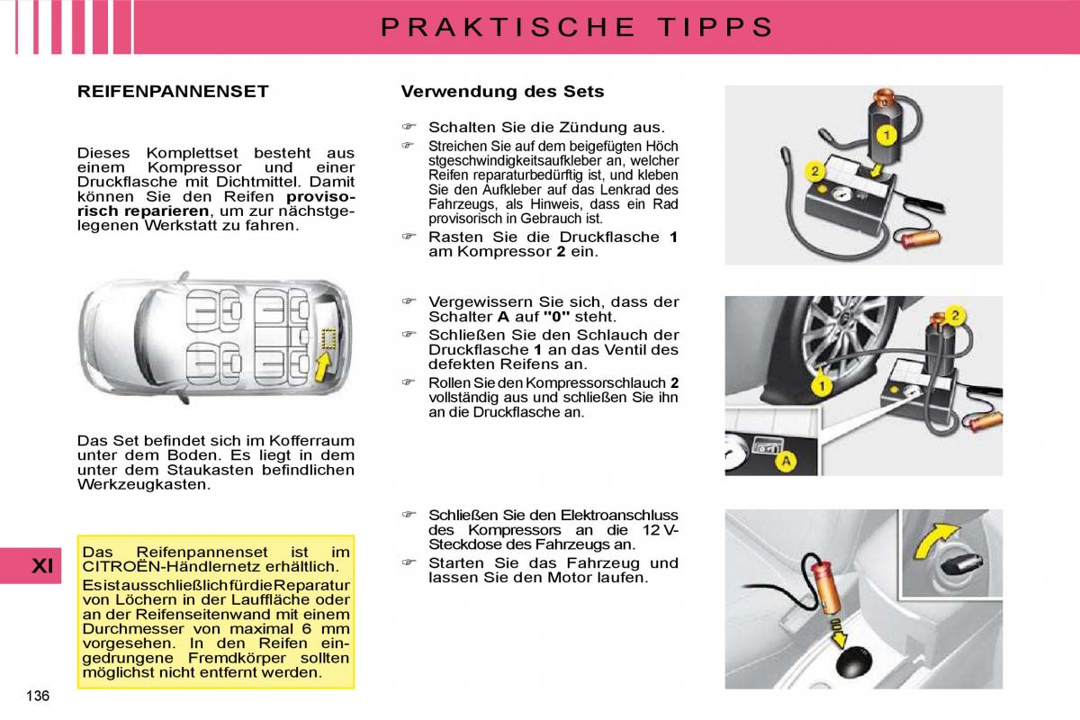 Citroen C4 I 1 owners manual Handbuch / page 141