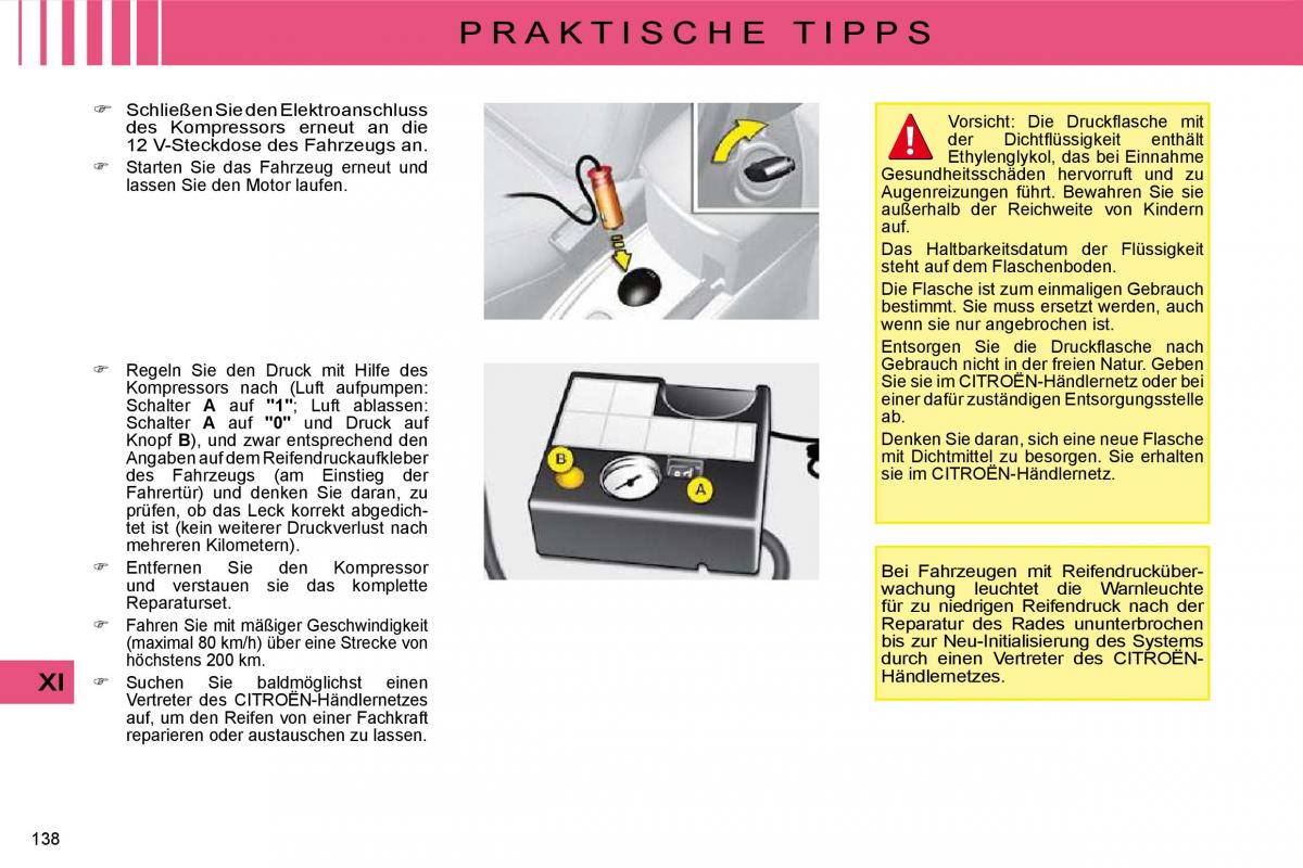 Citroen C4 I 1 owners manual Handbuch / page 143