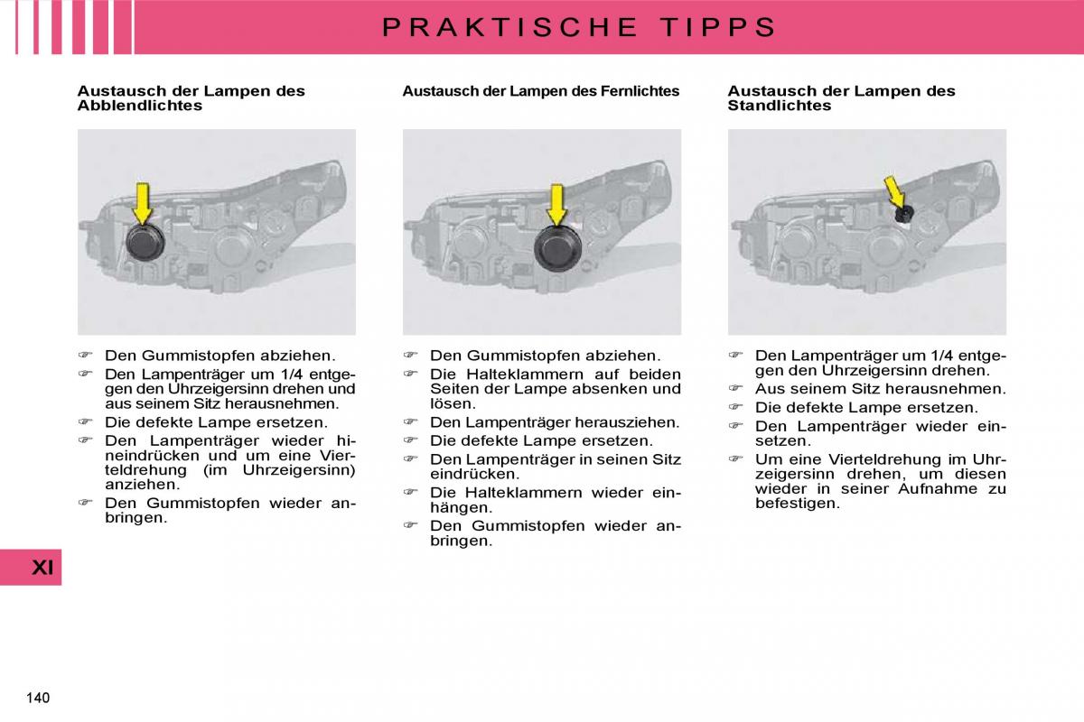 Citroen C4 I 1 owners manual Handbuch / page 145