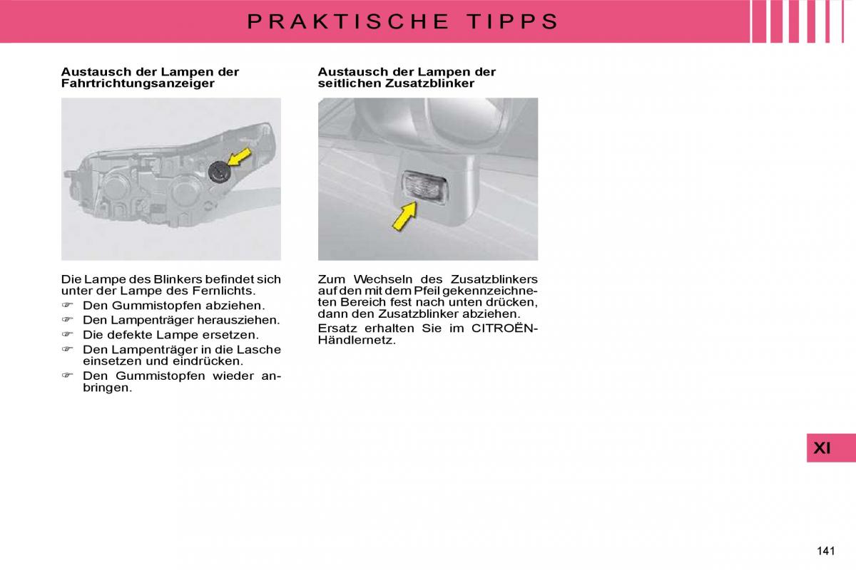 Citroen C4 I 1 owners manual Handbuch / page 146