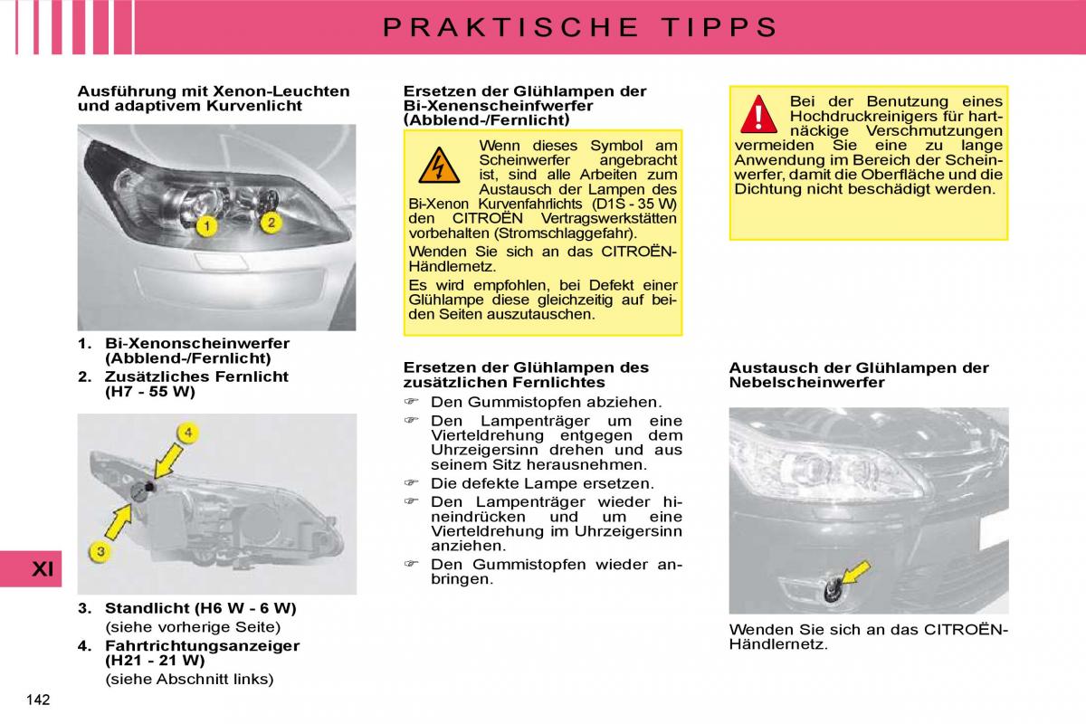 Citroen C4 I 1 owners manual Handbuch / page 147