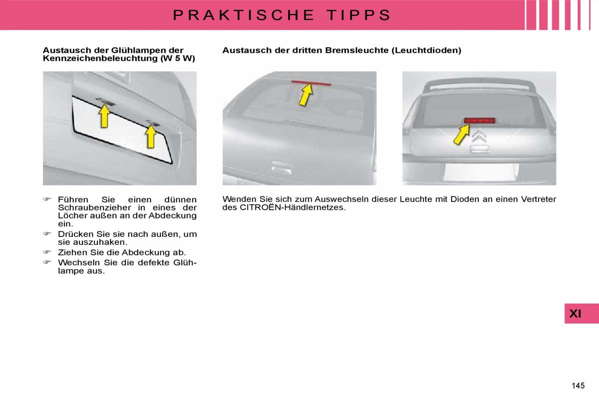 Citroen C4 I 1 owners manual Handbuch / page 150