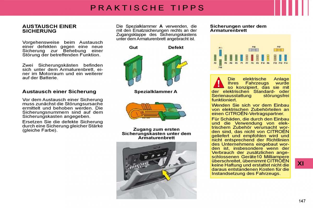 Citroen C4 I 1 owners manual Handbuch / page 152